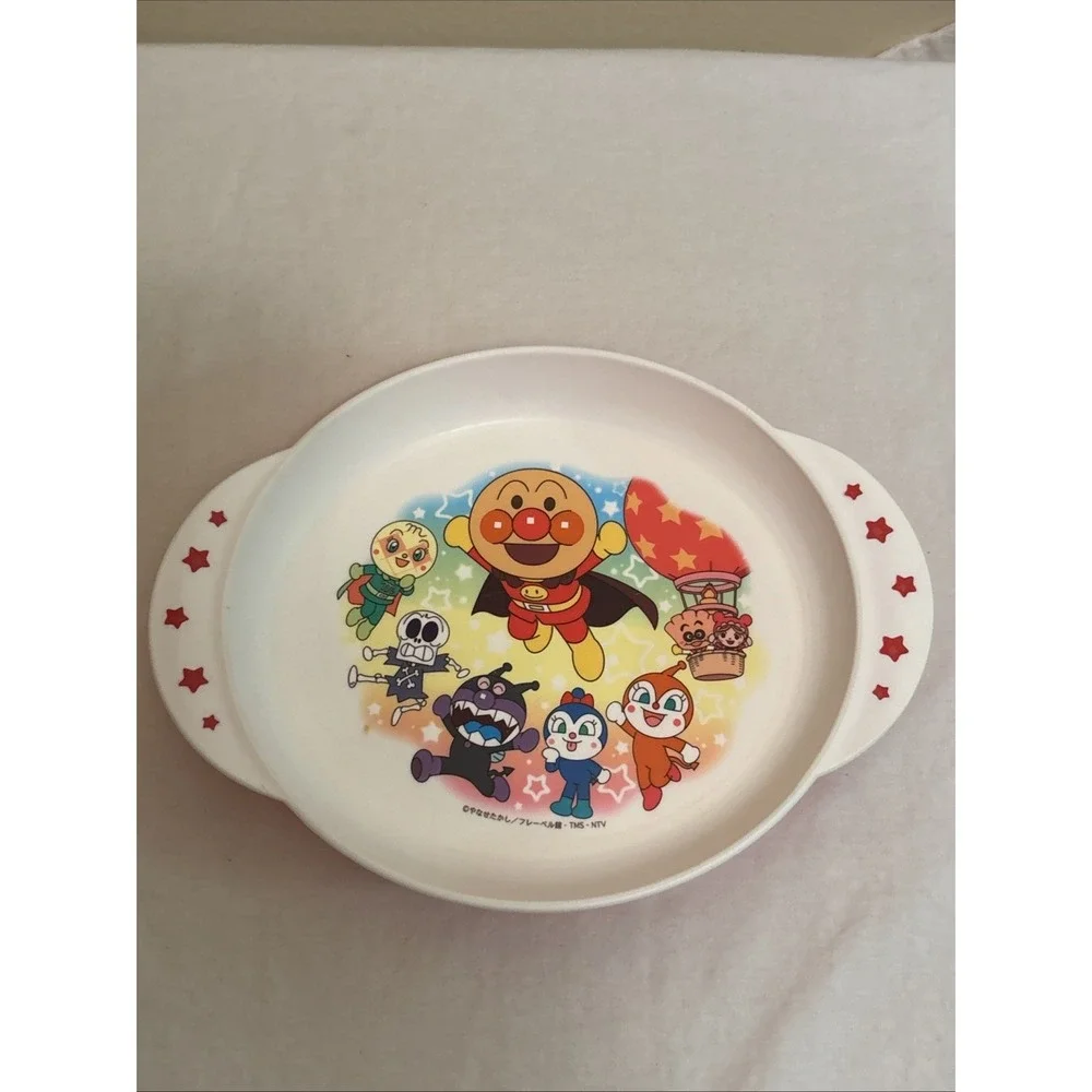 Soreike! Anpanman And Friends Children’s Plate Bowl LEC Japan Red White